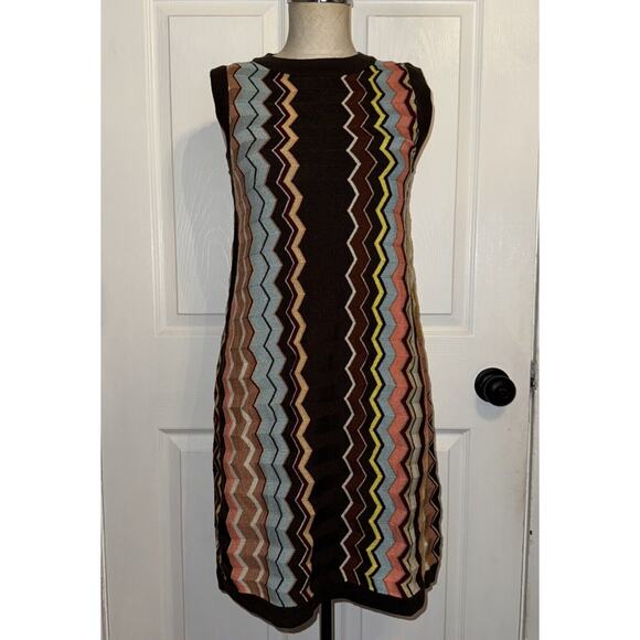 MISSONI Target Chevron Striped Dress Size Sm 20th Anniversary Knit Lined Women’s - Picture 1 of 6